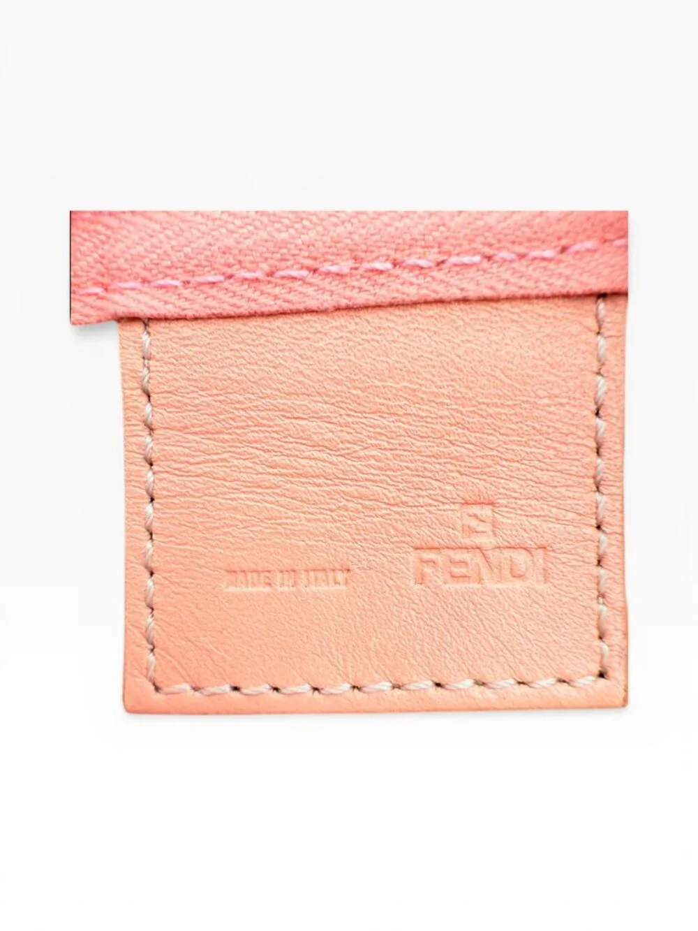 Fendi Zucca Zuccino Pink Canvas Pochette Shoulder Bag - Picture 14 of 15